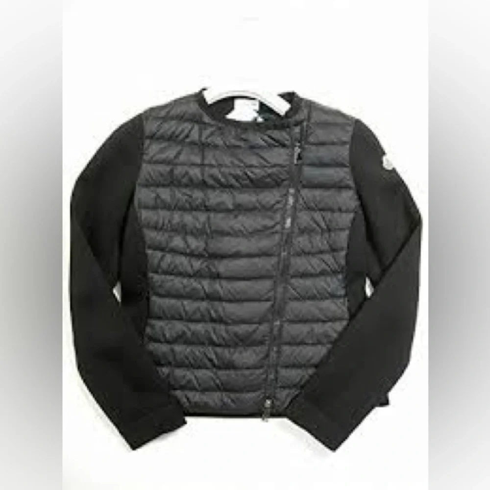 Moncler Maglia Cardigan Tricot Down Black jacket/sweater jacket - Picture 4 of 7